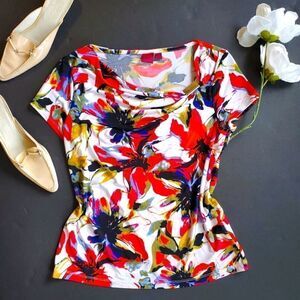 212 collection Multi Floral Print Blouse